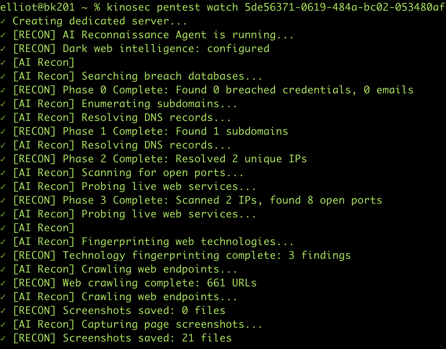 KinoSec CLI gallery image