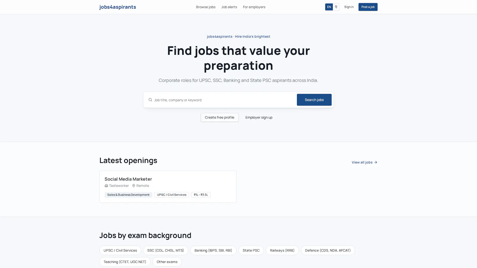 jobs4aspirants screenshot 1