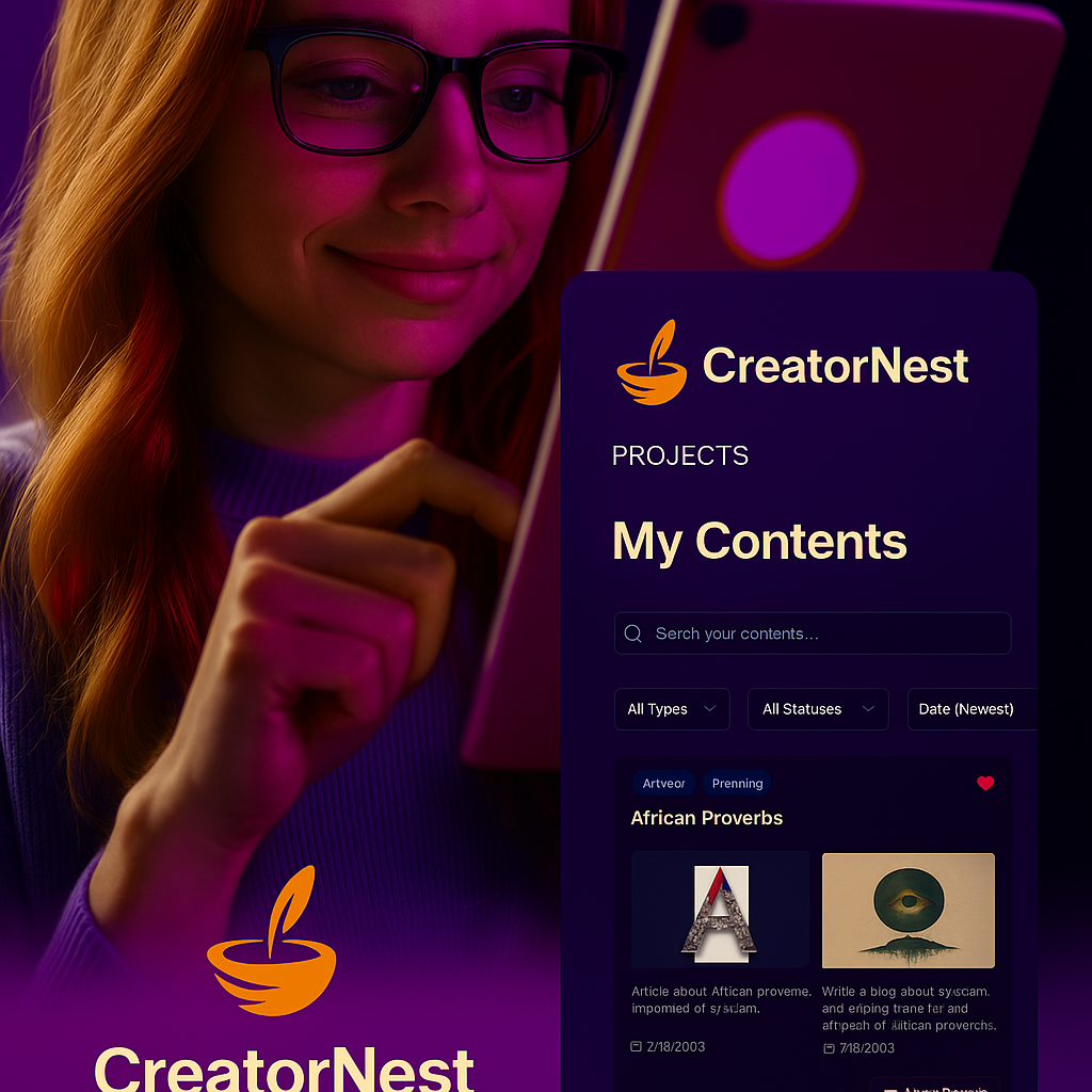 Media Creatornest Trung tâm chỉ huy sáng tạo của bạn - HĐH cho công việc sáng tạo, được cung cấp bởi cấu trúc thông minh 4