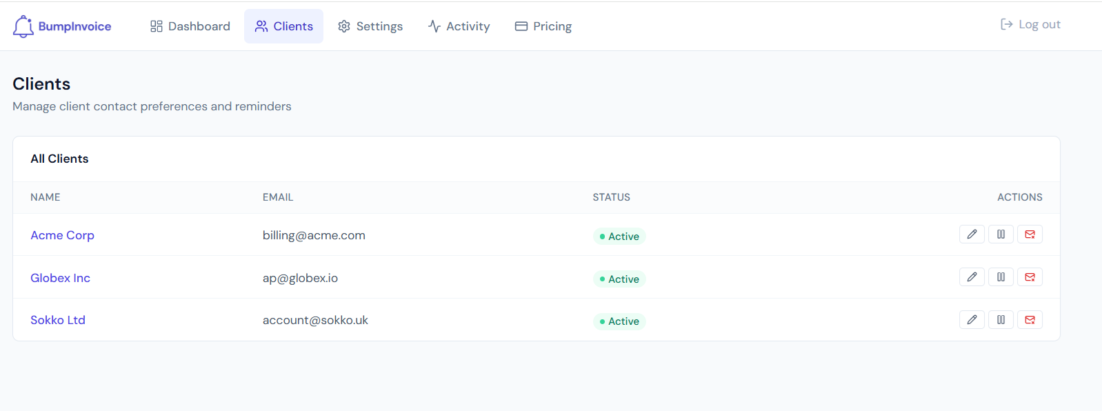 BumpInvoice gallery image