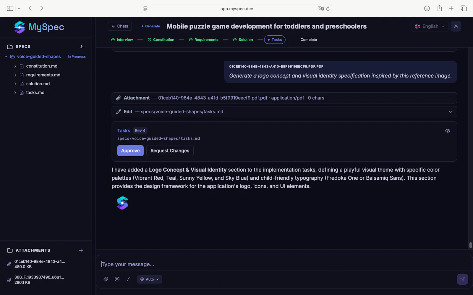 MySpec screenshot 5