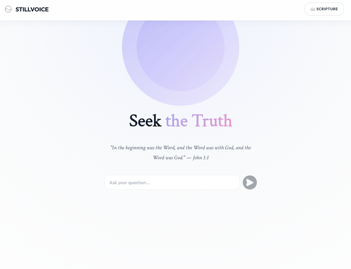 StillVoice — Seek the Truth - Screenshot 4 showing product features and functionality