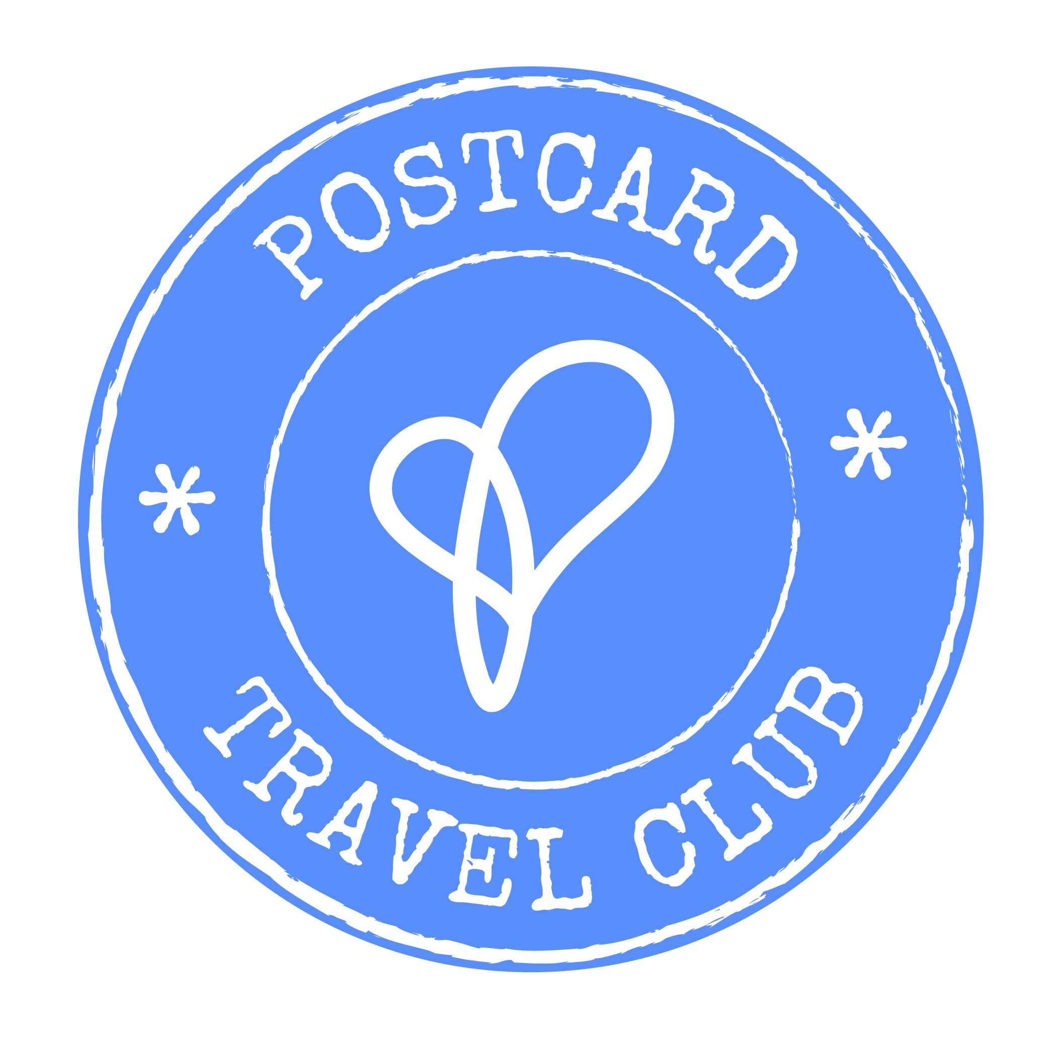 Postcard Travel Club - Product Hunt launch logo and brand identity