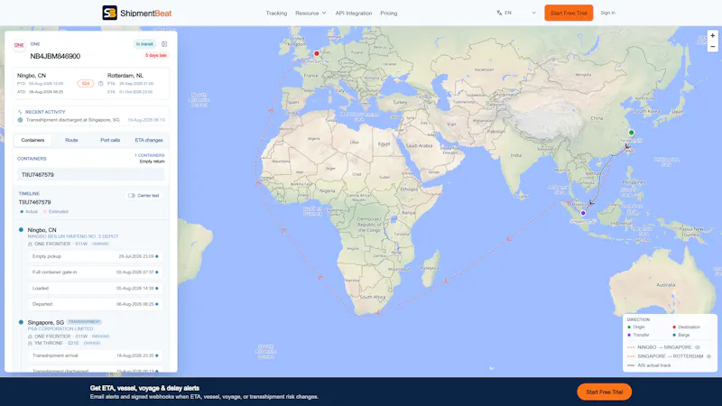 ShipmentBeat screenshot 4
