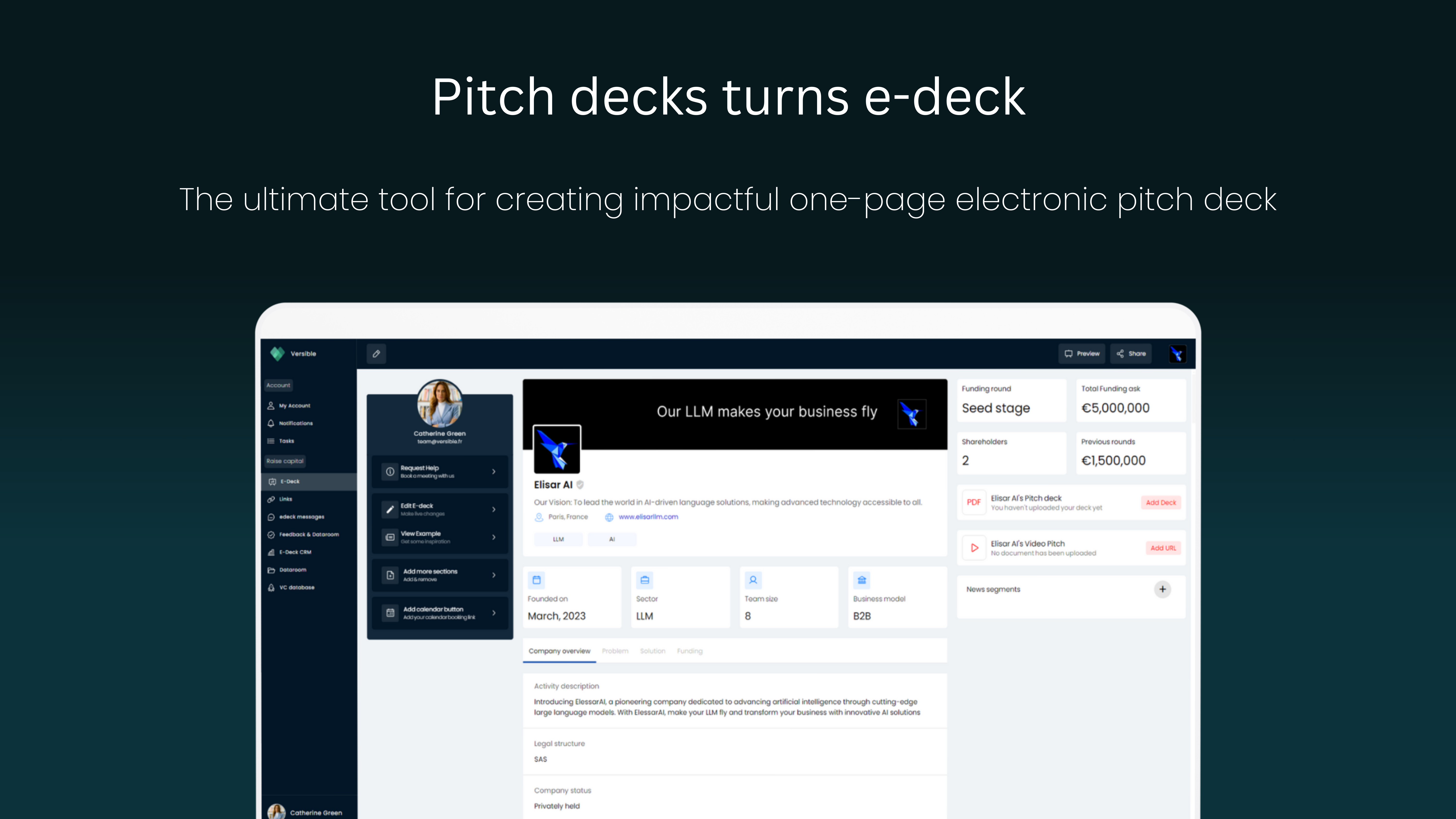 Değerlendirilebilir E-Deck - Alanınızı dönüştürün, paylaşın ve izleyin medya 3
