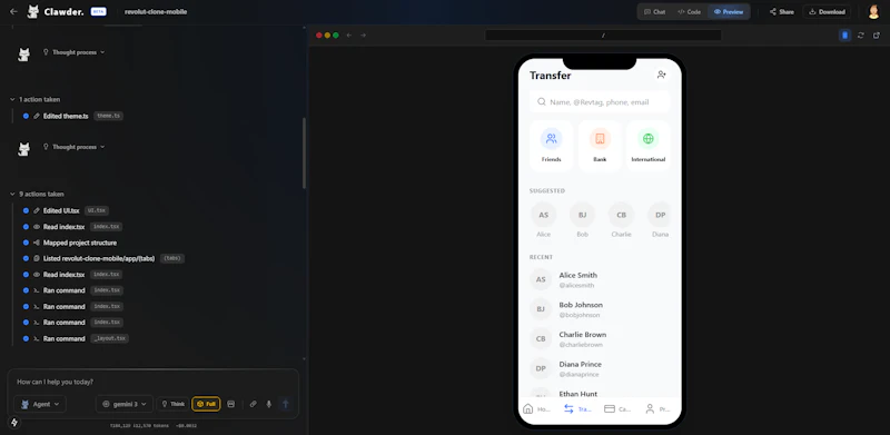 Clawder Clawder - Full-Stack AI Builder: 80% Less Context, 50% Less Cost ...