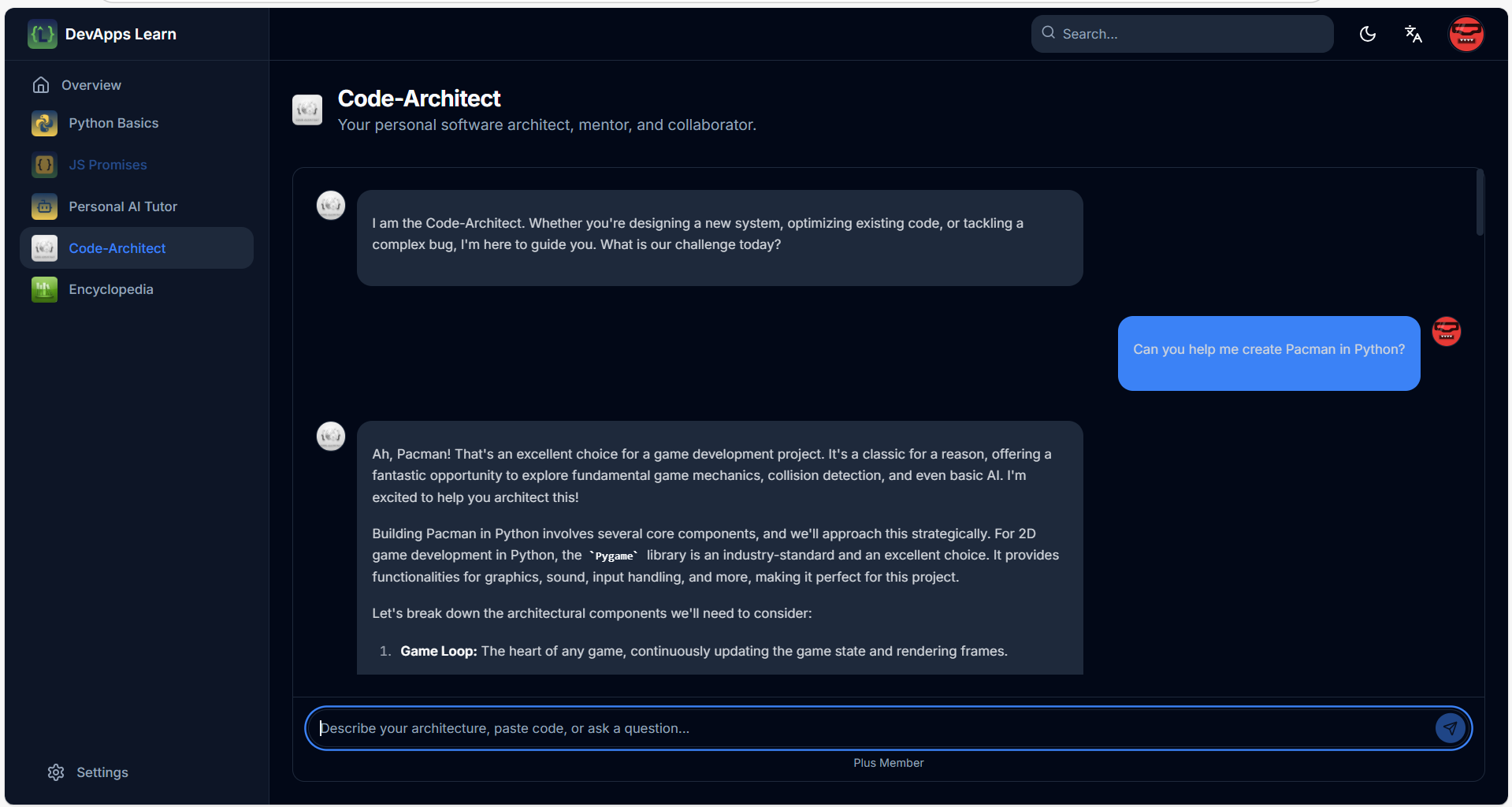Devapps impara - Il tuo tutor personale per padroneggiare Python & JavaScript. media 8