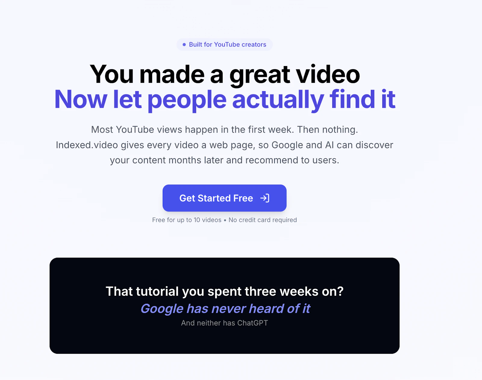 Indexed.video screenshot 1