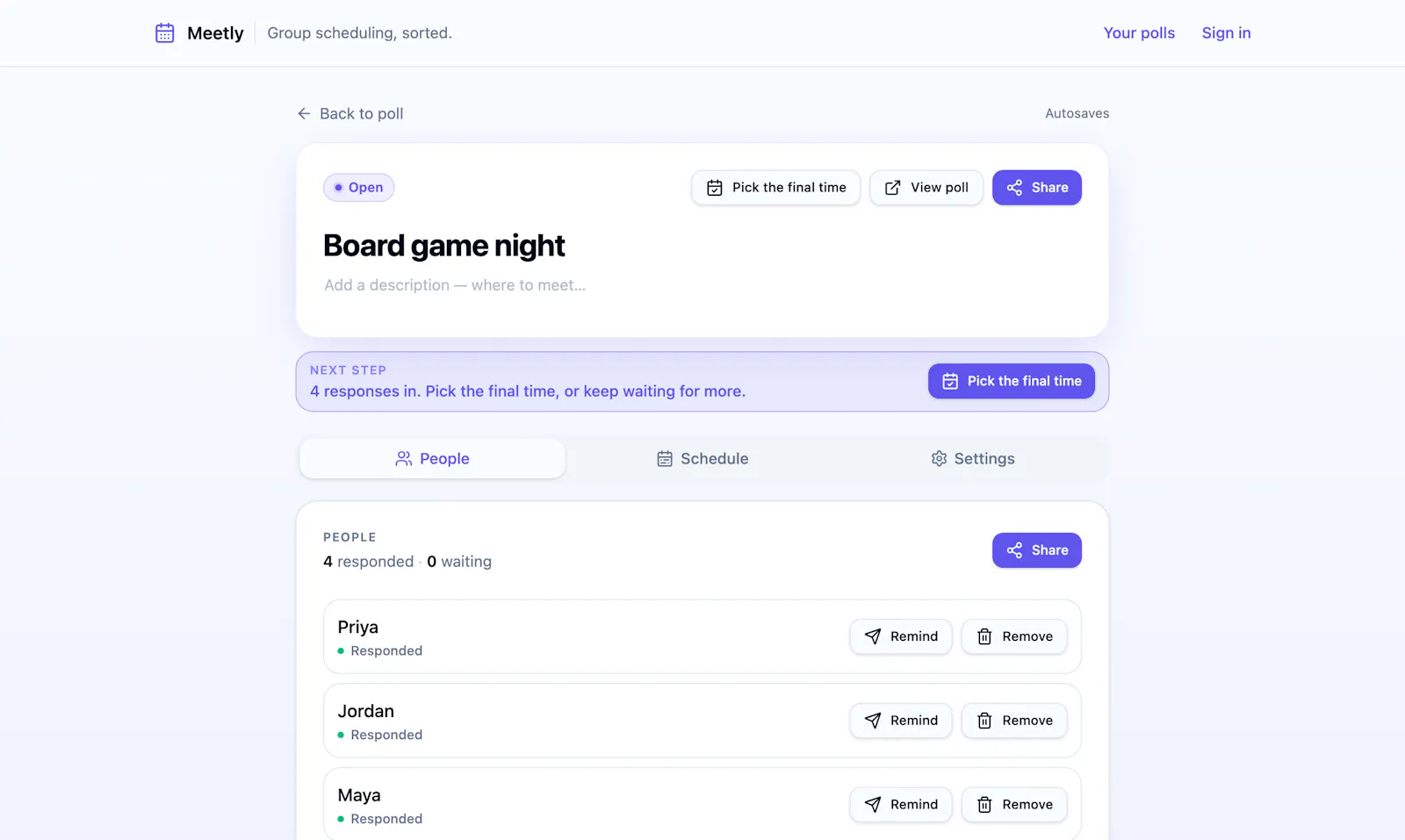 Meetly screenshot 5