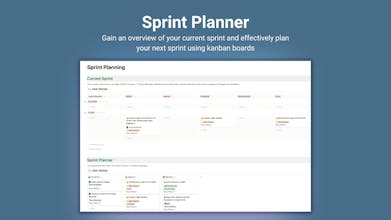 Agile Scrum Dashboard (Notion Template) gallery image