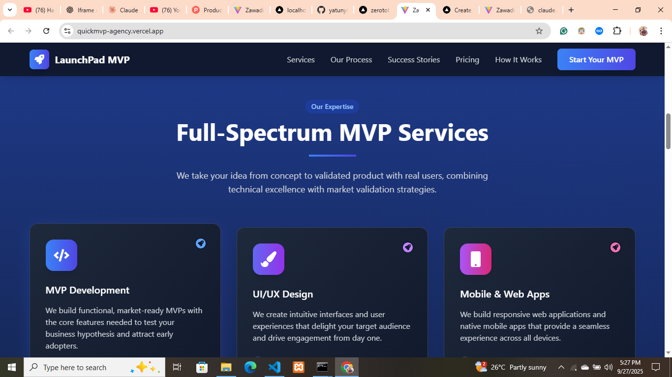 Média Launchpad MVP - Nous construisons rapidement votre MVP, obtenons vos utilisateurs et le remettons. 3