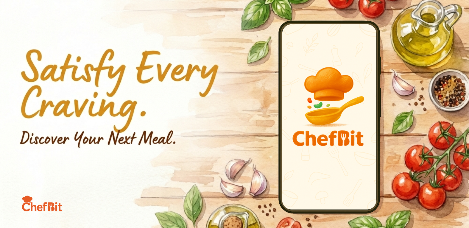 ChefBit - AI Recipe & Cooking - Main product screenshot demonstrating key features and user interface
