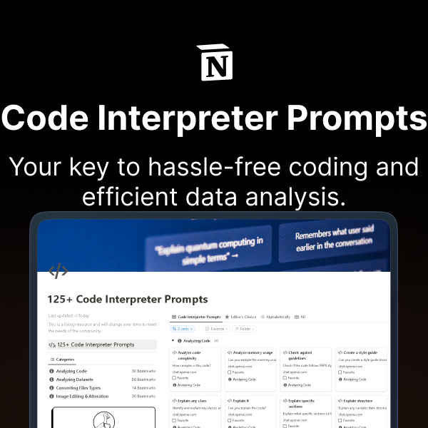 125 instruções de intérprete de código media 5