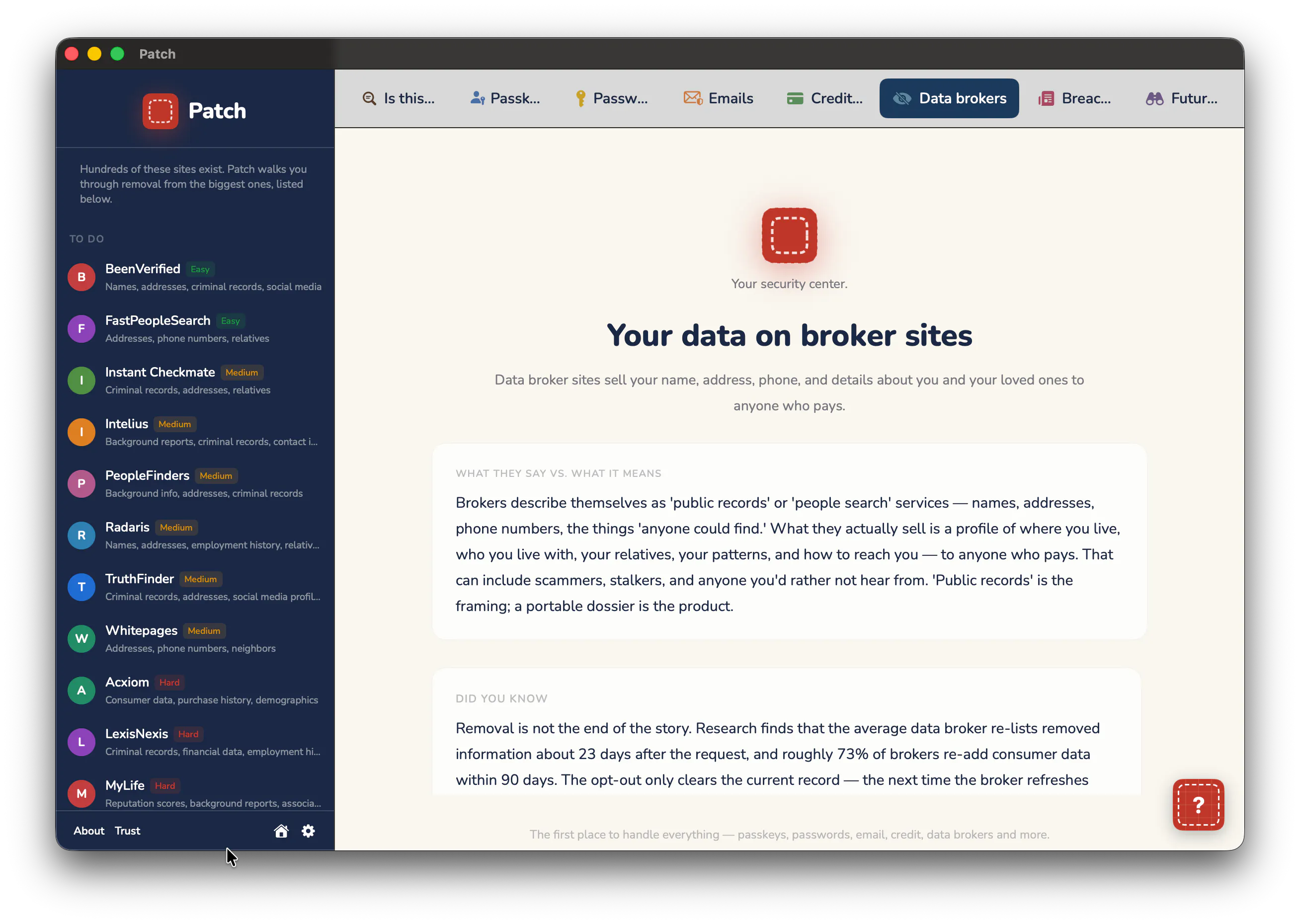 Patch — Your Security Center gallery image