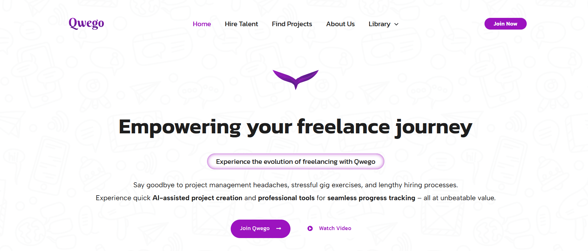 Qwego - Main product screenshot demonstrating key features and user interface