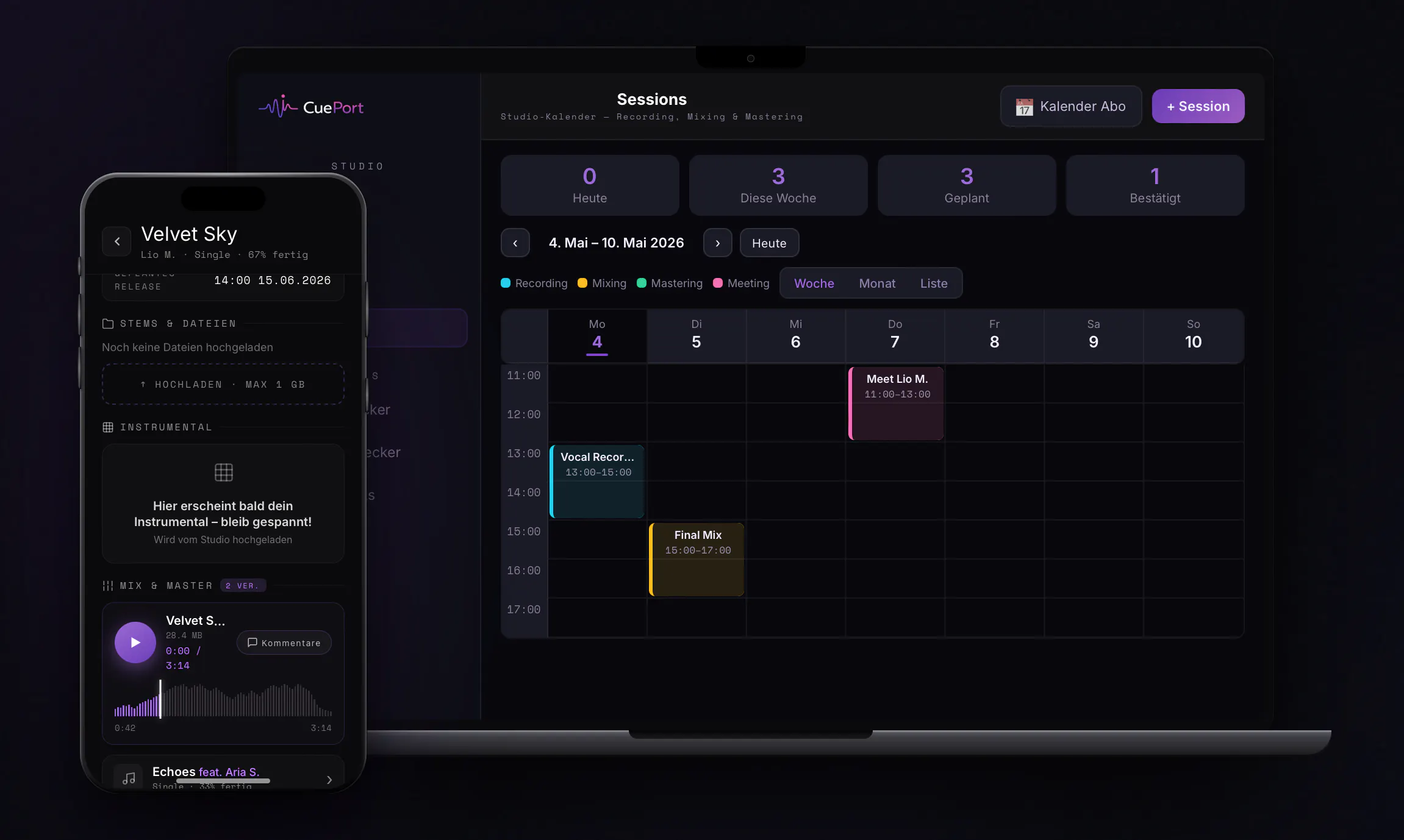 CuePort screenshot 2