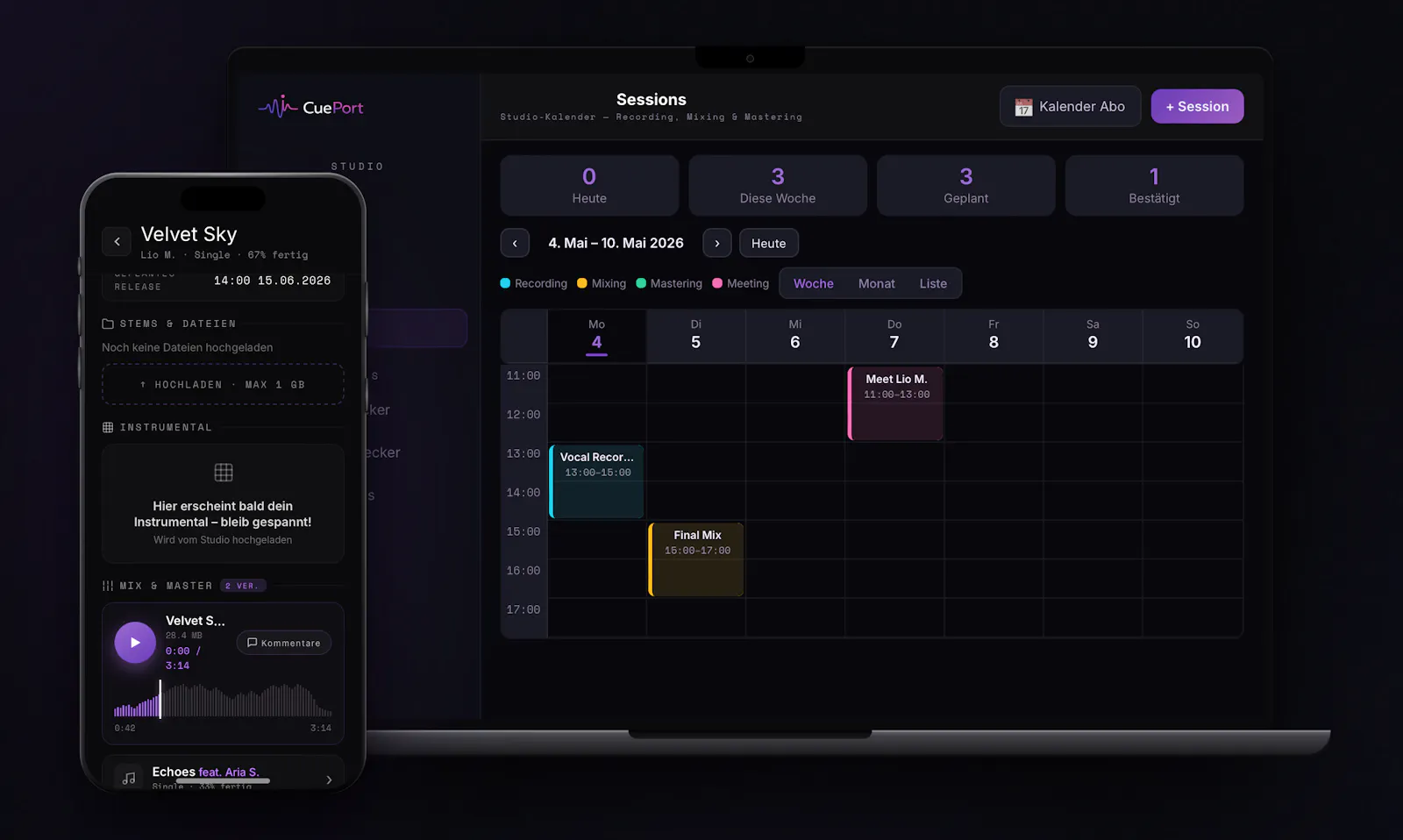 CuePort screenshot 2