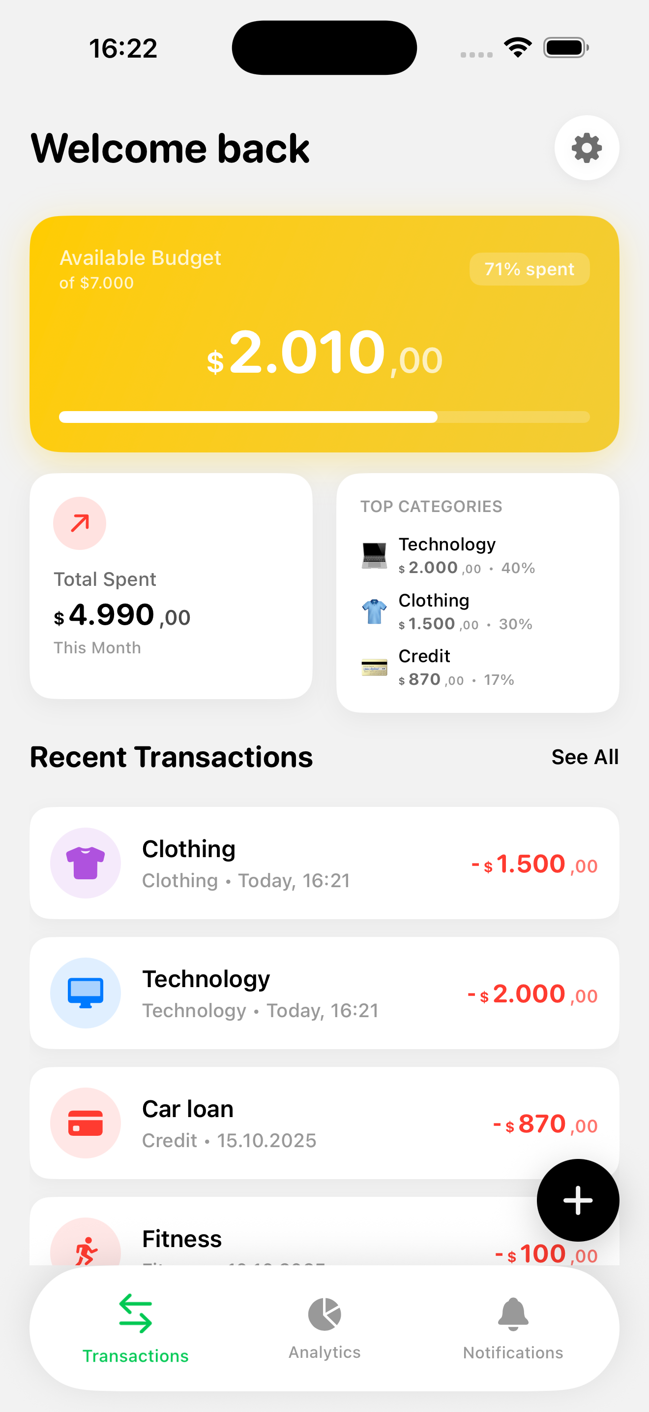 Flowup: Budget & Bill Tracker gallery image