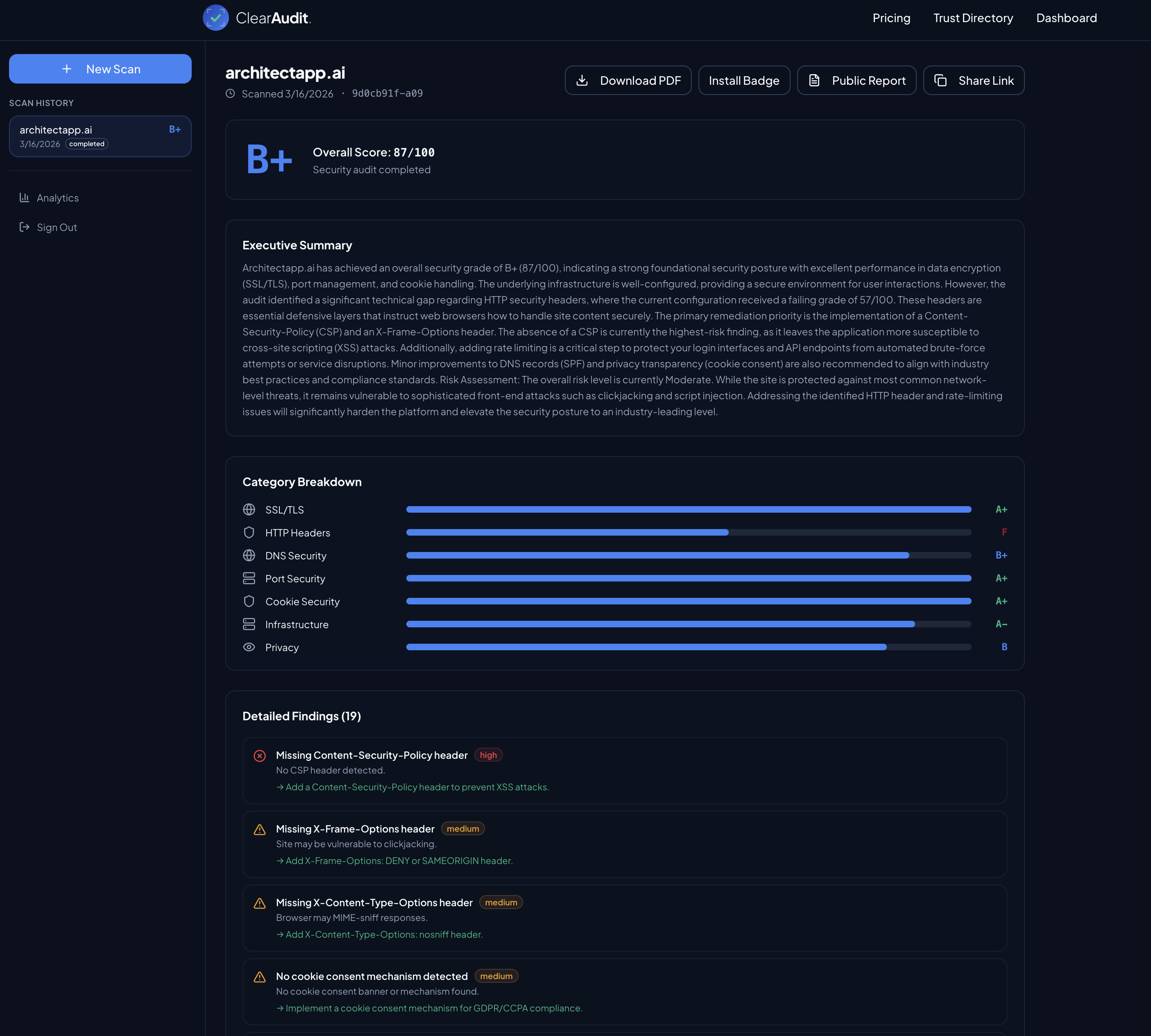 ClearAudit gallery image