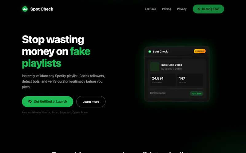 SpotCheck screenshot 2