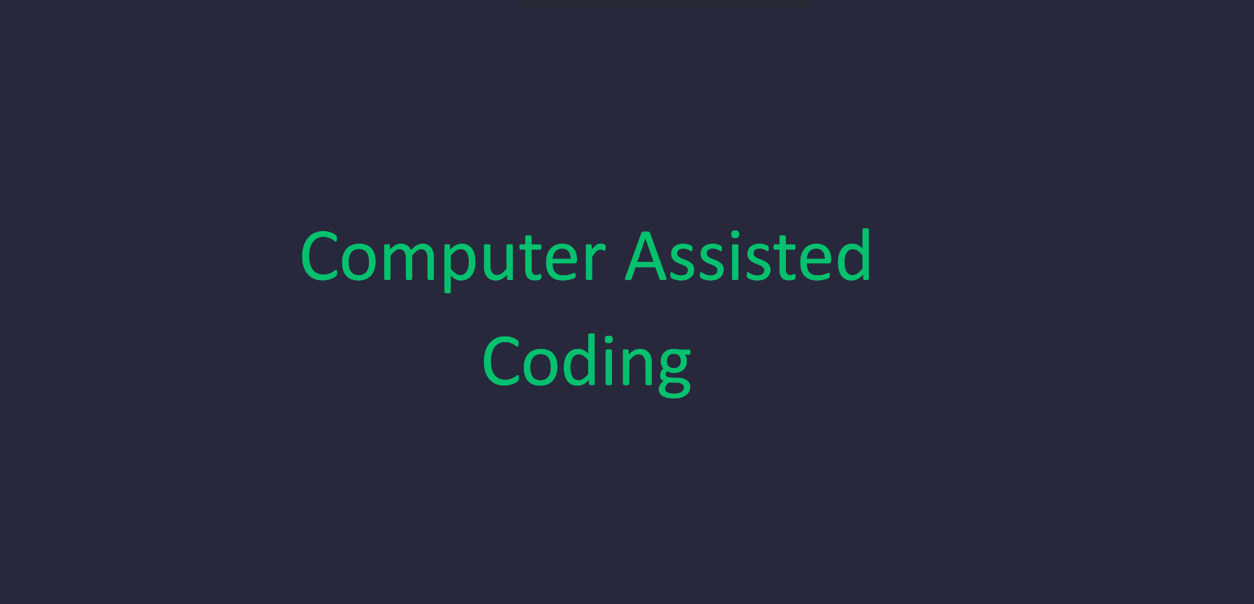 Computer Assisted Coding