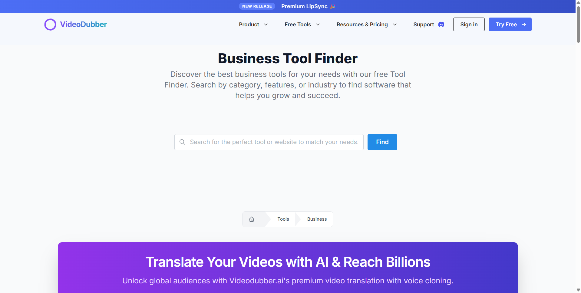 Kostenloser Business -Tool -Finder media 4