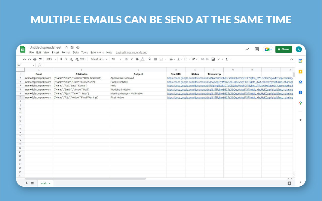 Media Gabungan Mel - dengan pemformatan automatik - Gabungan mel percuma tanpa had.Diformatkan berdasarkan Google Docs. 1