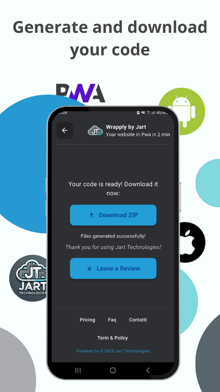 Wrapply Build App dal sito Web - Genera app flutter installabili da qualsiasi sito Web media 5