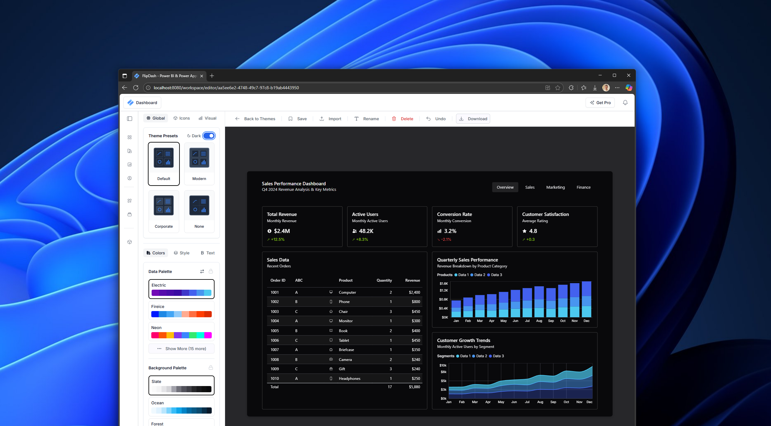 Flipdash - Dai dati alla splendida dashboard in pochi minuti media 2