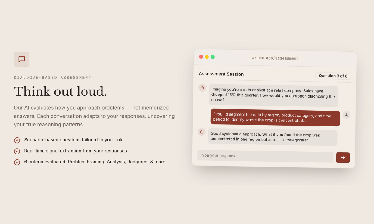 AXIOM - Screenshot 2 showing product features and functionality