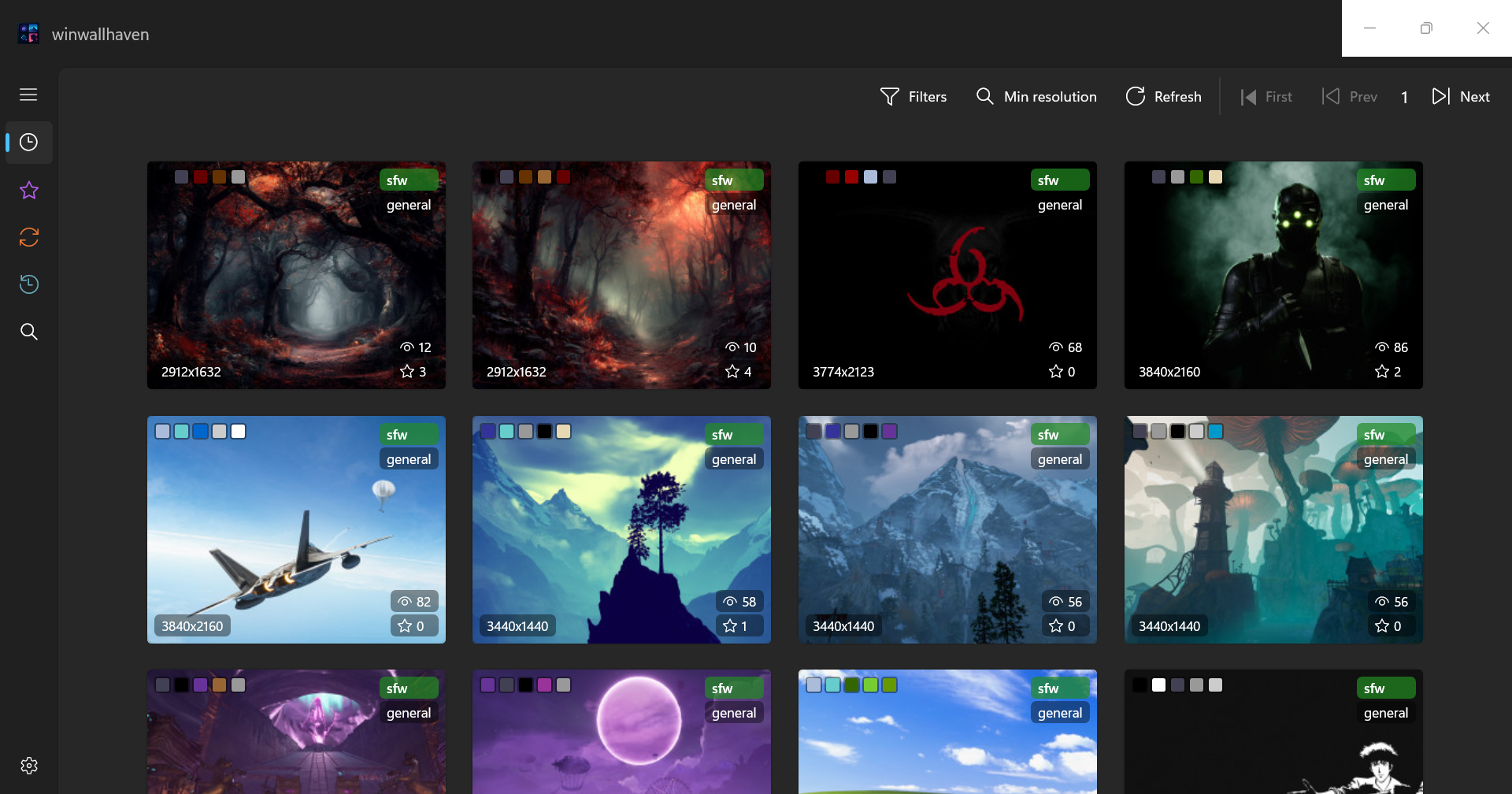 Média winwallhaven - wallhaven.cc sur Windows 10/11 1