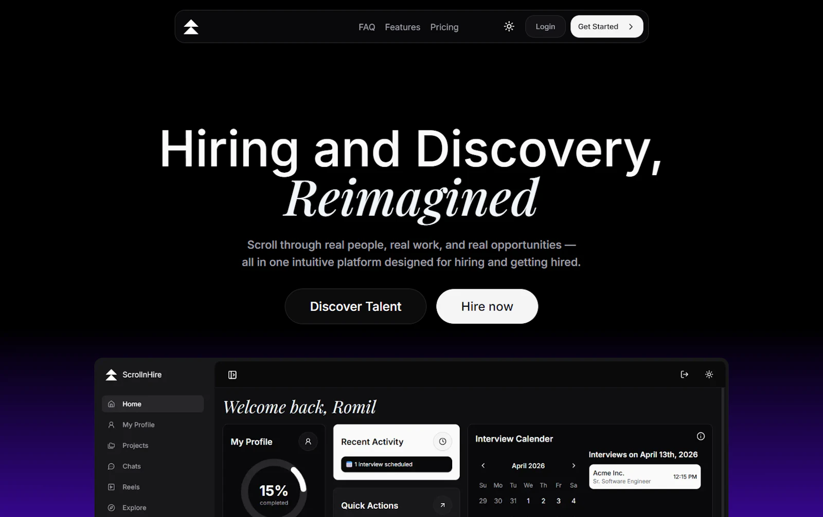 ScrollnHire screenshot 1