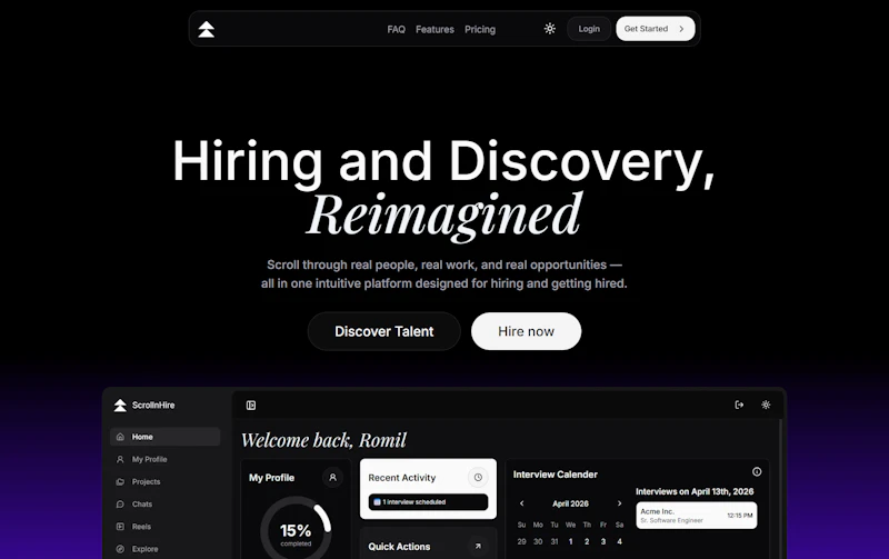 ScrollnHire screenshot 1