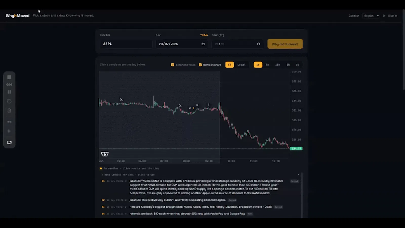 WhyItMoved screenshot 1 (video preview)