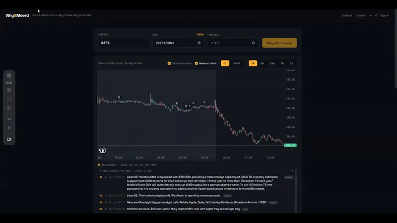 WhyItMoved screenshot 1 (video preview)