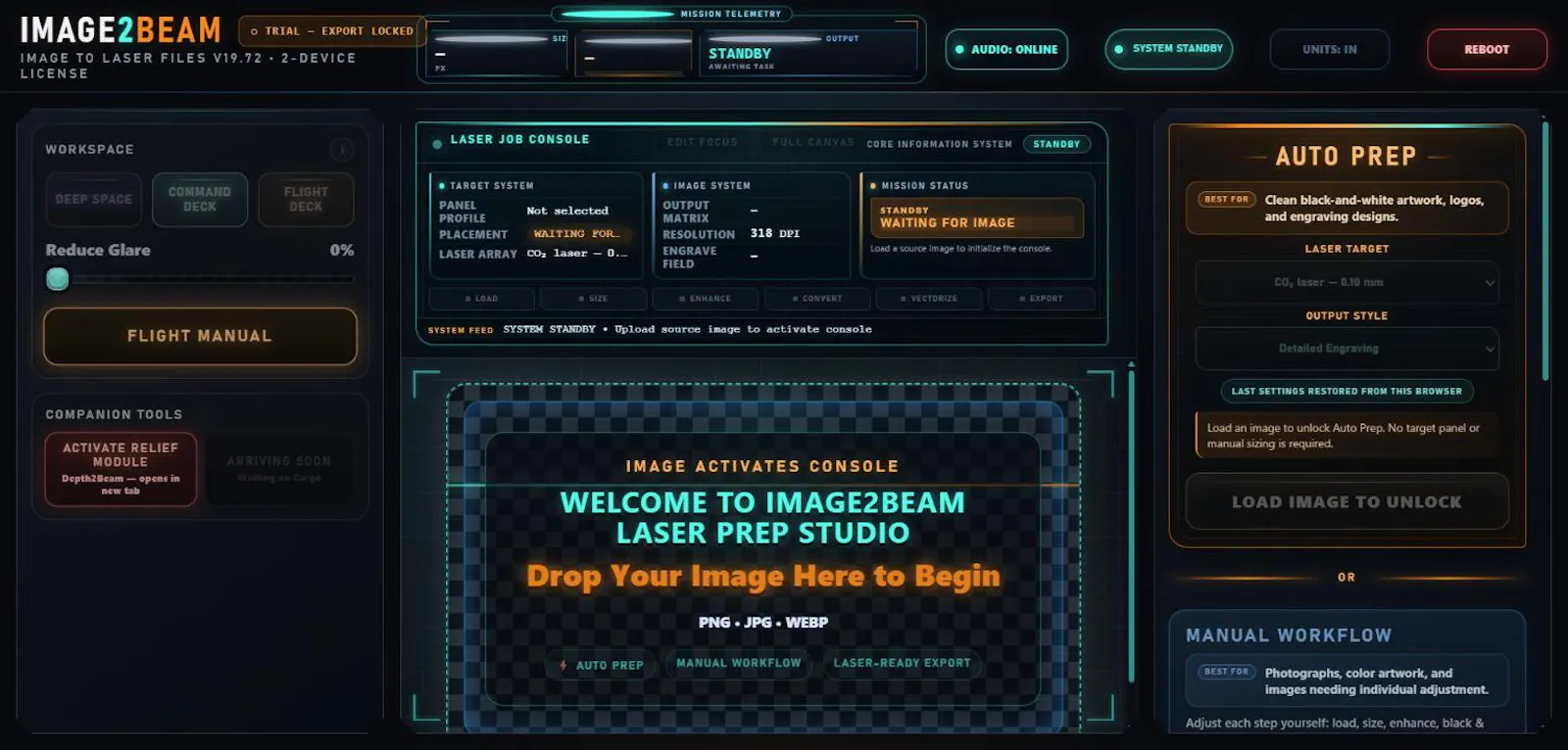 Image2Beam screenshot 2