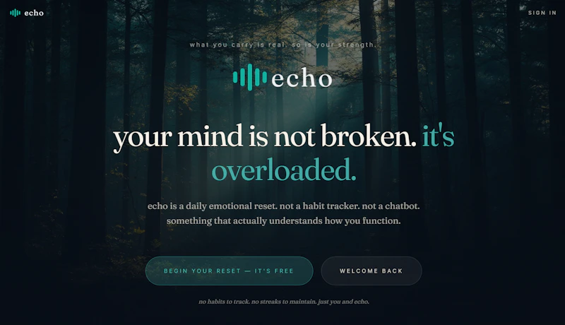 Echo — Your Daily Emotional Reset screenshot 4