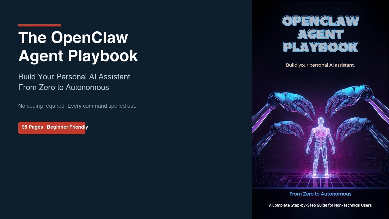 The OpenClaw Agent Playbook - Main product screenshot demonstrating key features and user interface