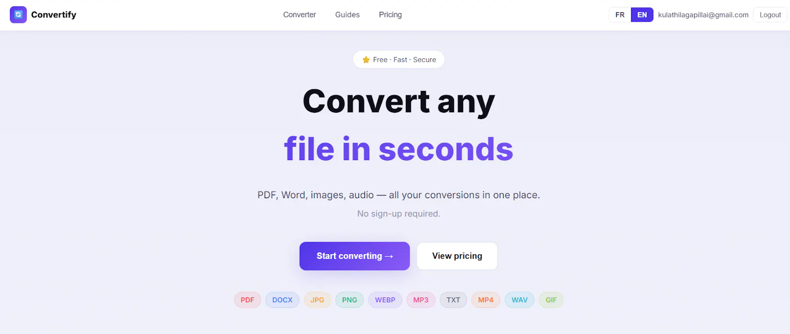 Convertify screenshot 1