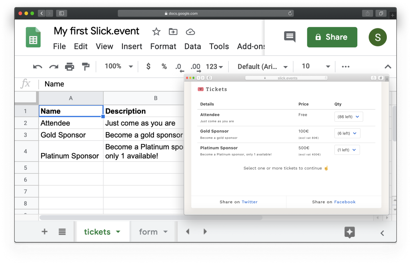 Slick.events gallery image