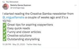 Creative Samba Copywriting Newsletter media 2