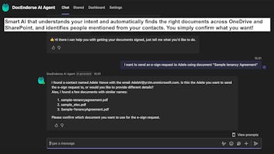 DocEndorse AI Agent for Microsoft Teams gallery image