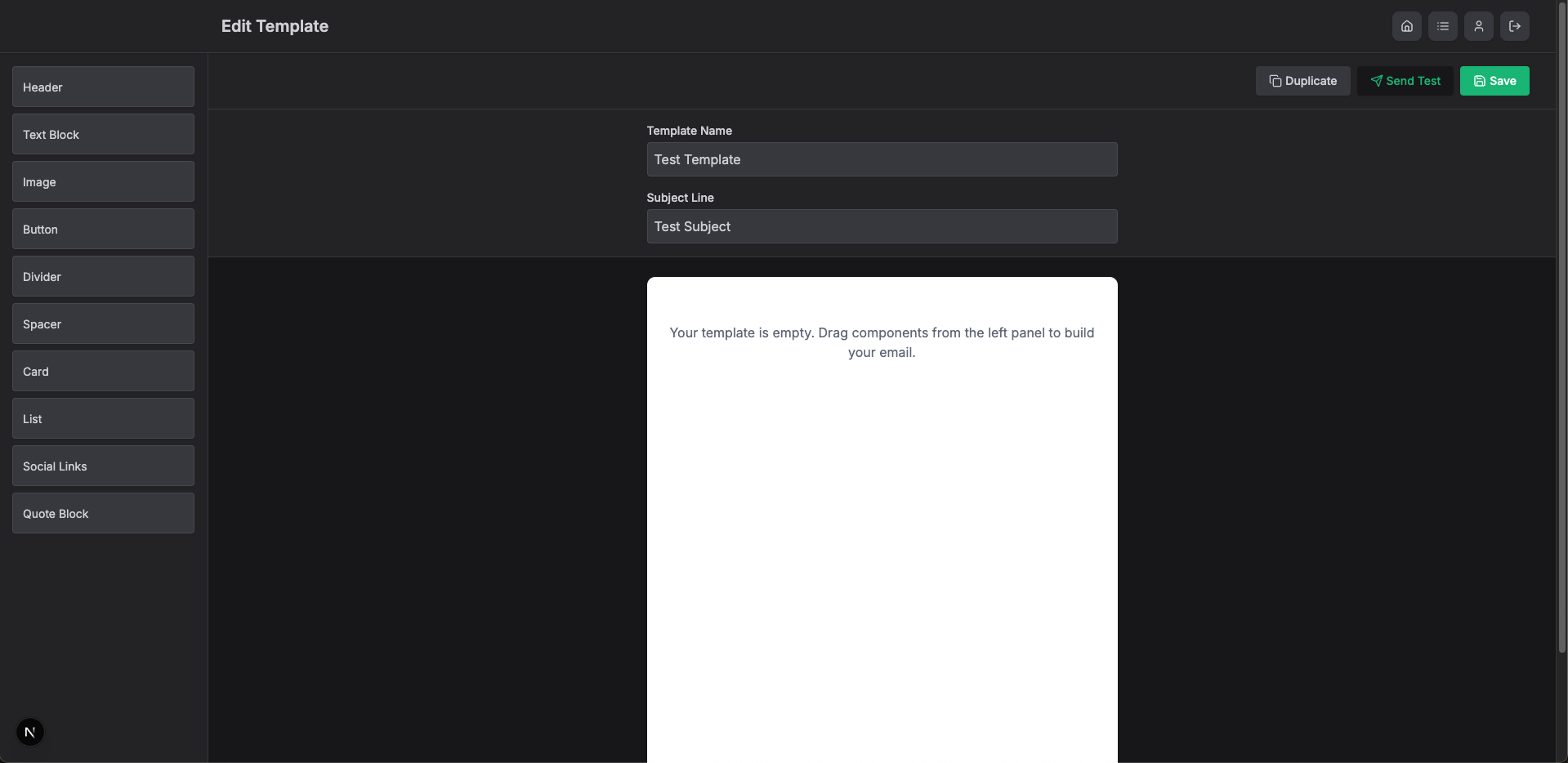 snaptemplate - 電子メールテンプレートビルダーをドラッグアンドドロップしますメディア4