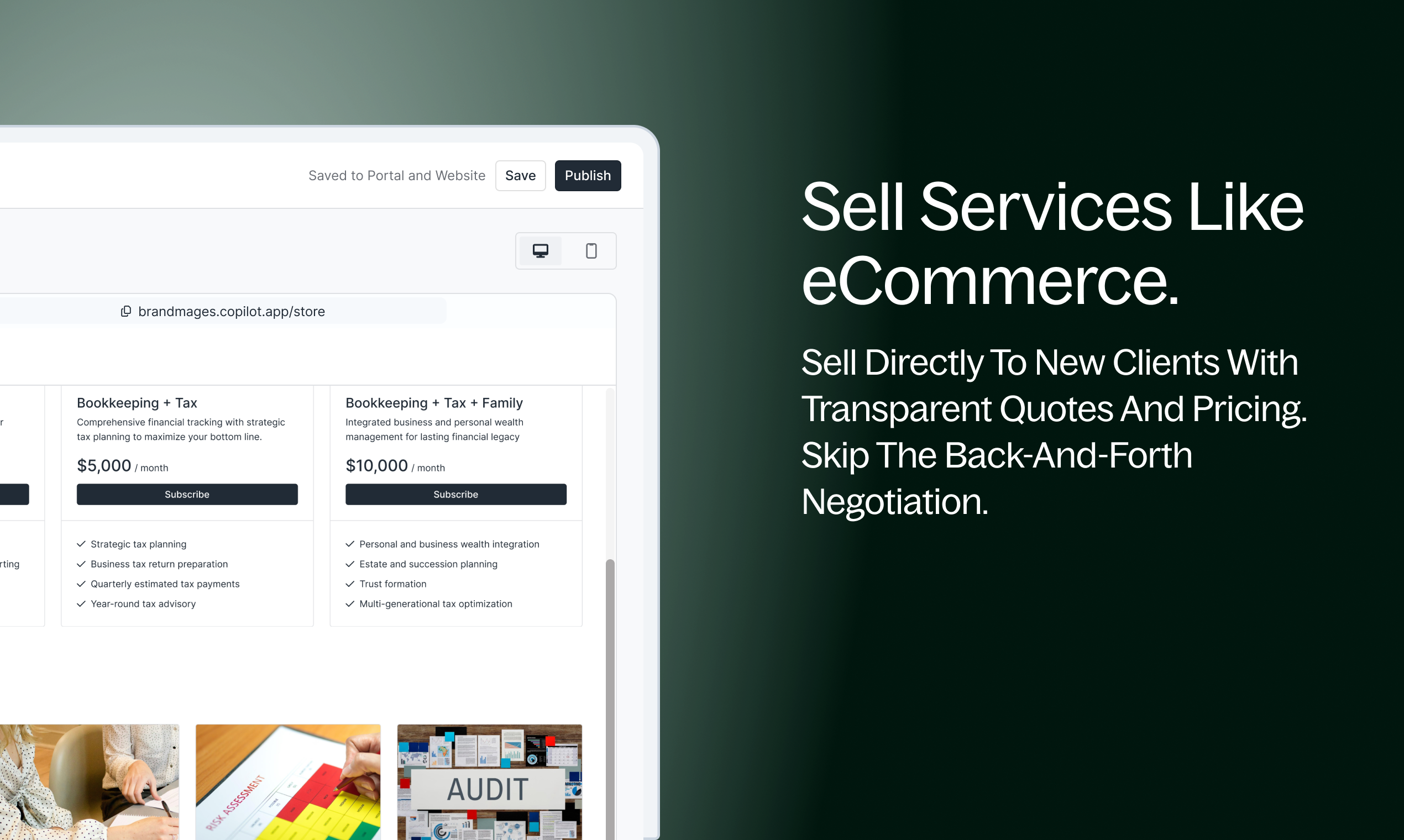 Ürünlü Hizmetler Mağazası - Profesyonel hizmet firmaları için Shopify tarzı mağazalar medya 3