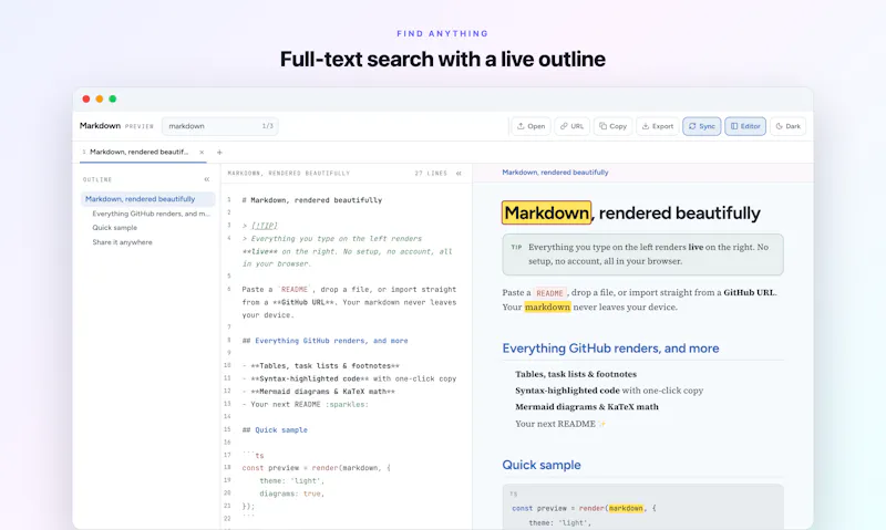 Markdown Preview screenshot 12