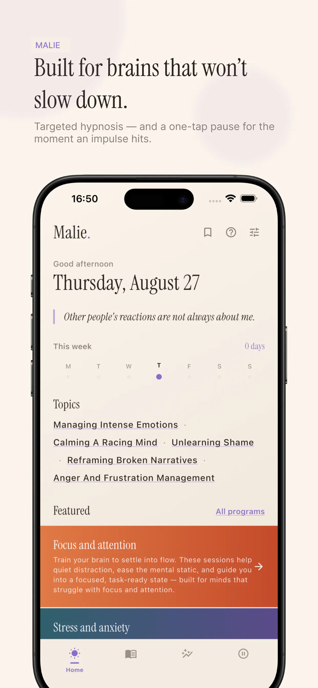 Malie: Hypnosis for ADHD style minds gallery image
