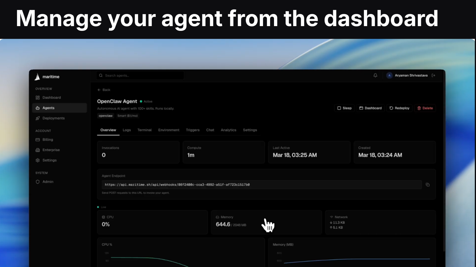 Maritime: Deploy and Host AI Agents for $1/month | Product Hunt