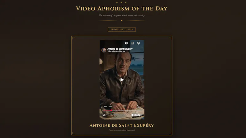 Video Aphorism of the Day screenshot 2