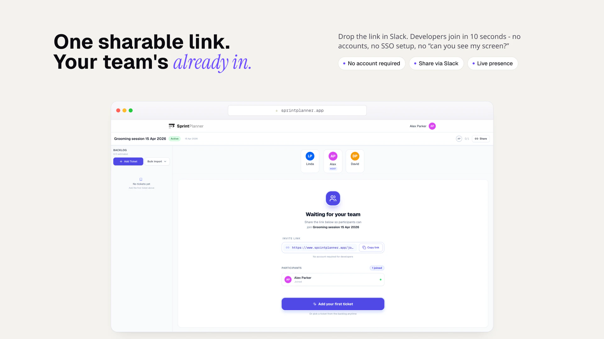 SprintPlanner screenshot 1