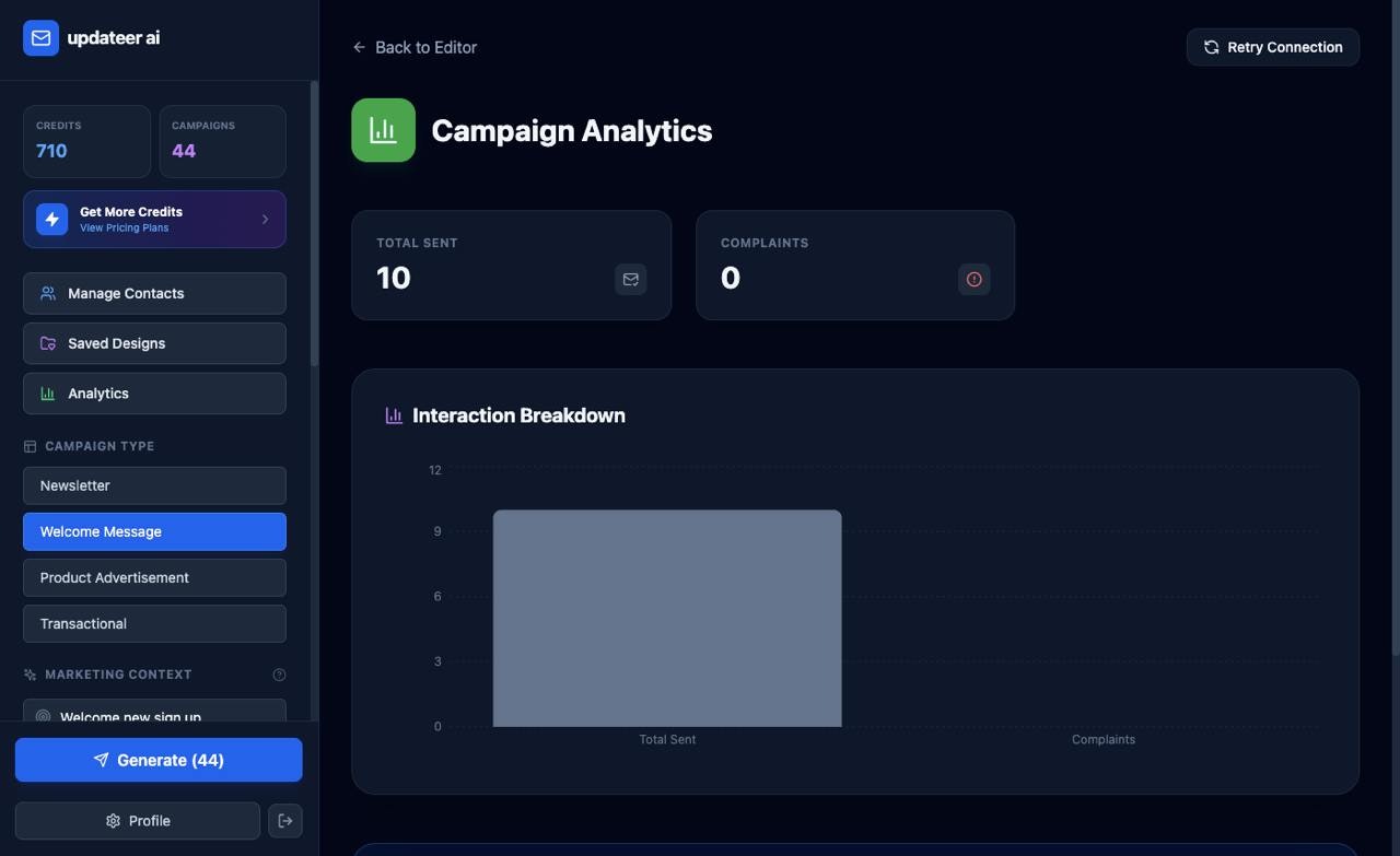 updateer ai - Screenshot 3 showing product features and functionality